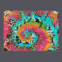 Tie Dye Leopard Cowhide Glitter Background Vintage Hoodie | Teevron