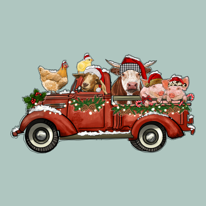 Christmas Truck With Farm Animals Premium Sweatshirt by RanaPortraitStore | Teevron