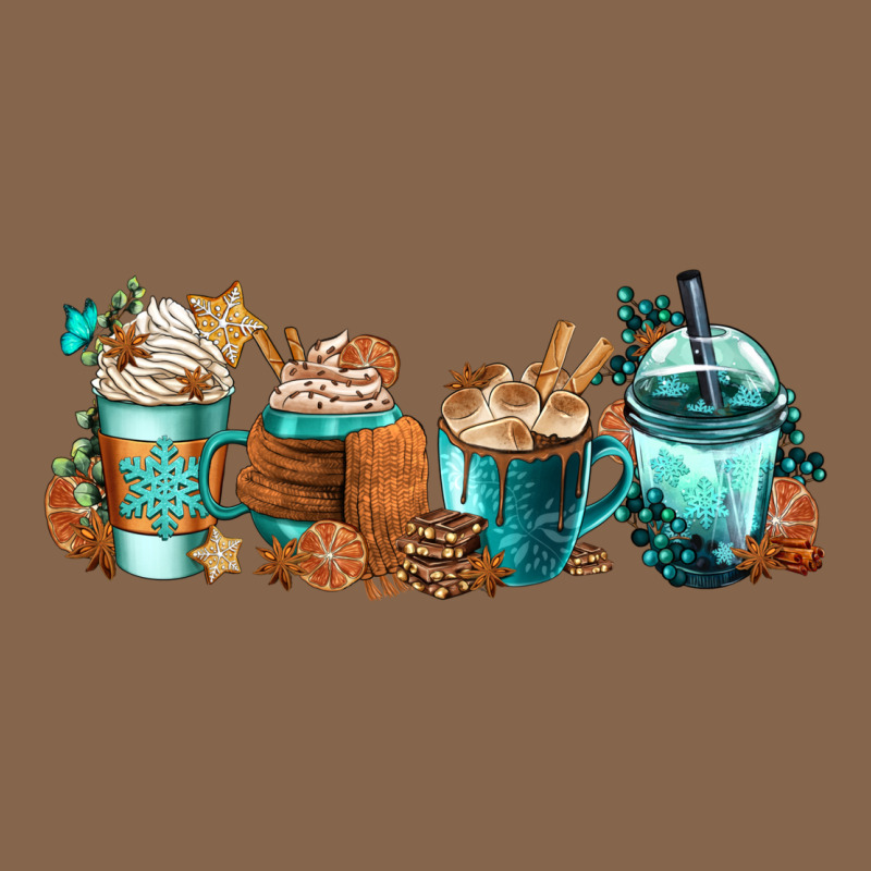Winter Coffee Cups Premium Tee by FaDigitalArtStudio | Teevron