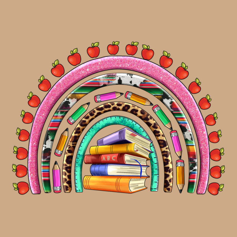 Teacher Pen Apple Books Rainbow Vintage Hoodie by Artiststas | Teevron