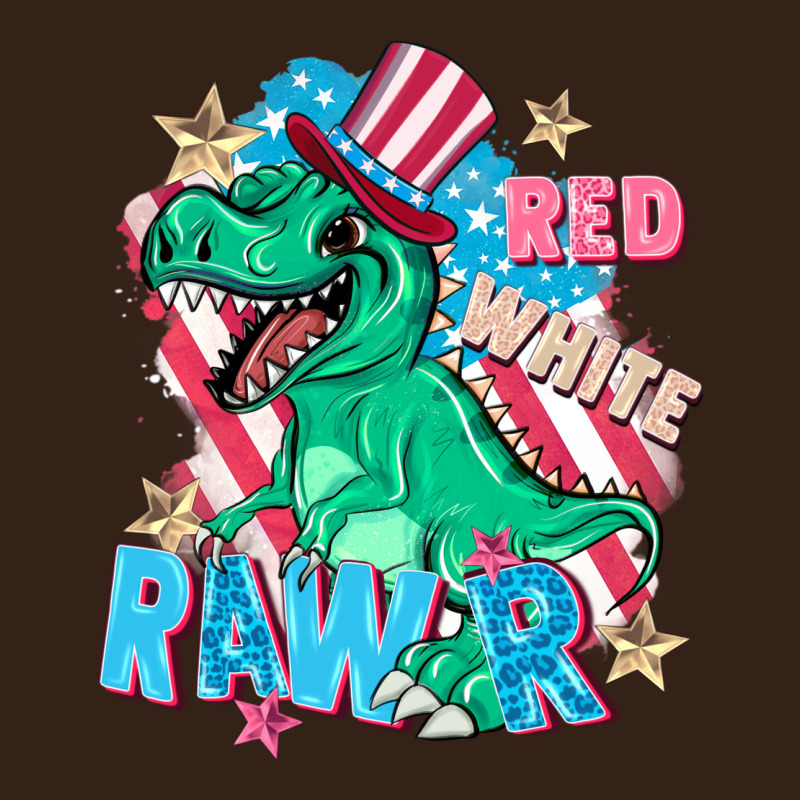Red White Rawr Heavy Core Tee by FaDigitalArtStudio | Teevron