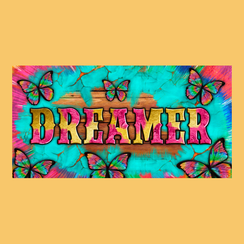 Dreamer With Butterfly And Tie Dye  Licance  Plate Vintage Hoodie by Artiststas | Teevron