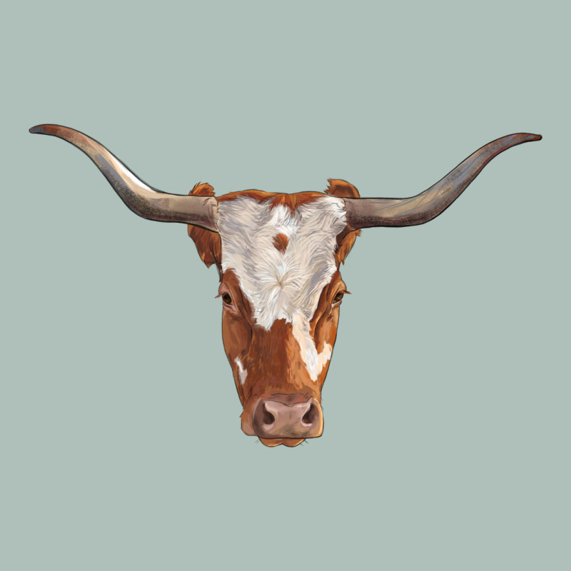 Longhorn Cow Head Heavyweight Hoodie by RanaPortraitStore | Teevron