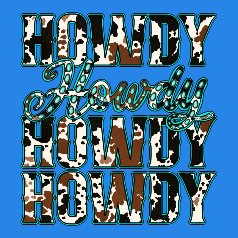 Howdy Cowhide Turquoise Premium Hoodie by Jasminsmagicworld | Teevron