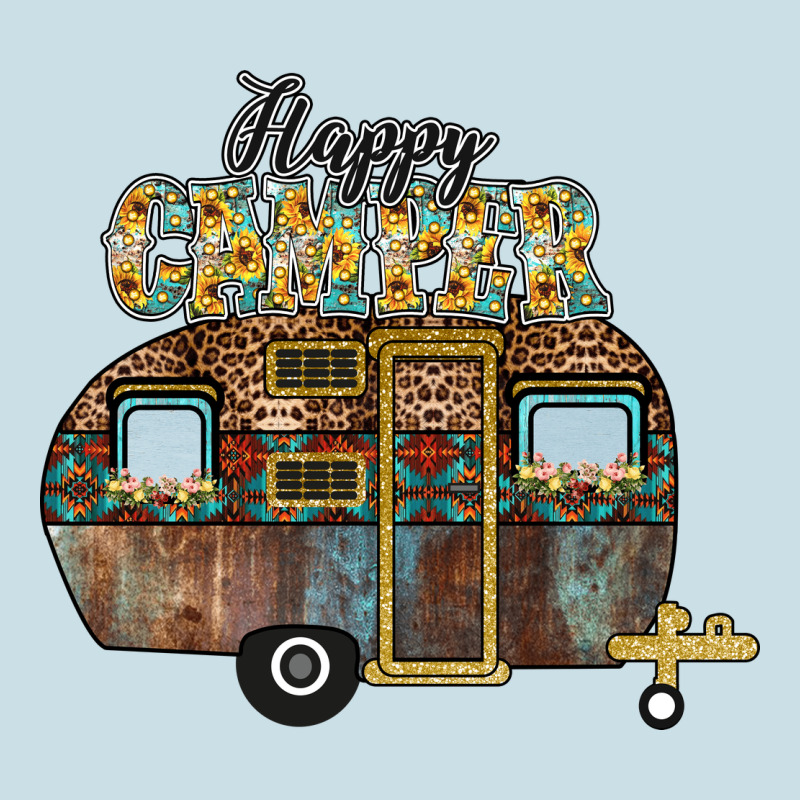 Happy Camper Ladies Tee by CowhideDigitalArt | Teevron