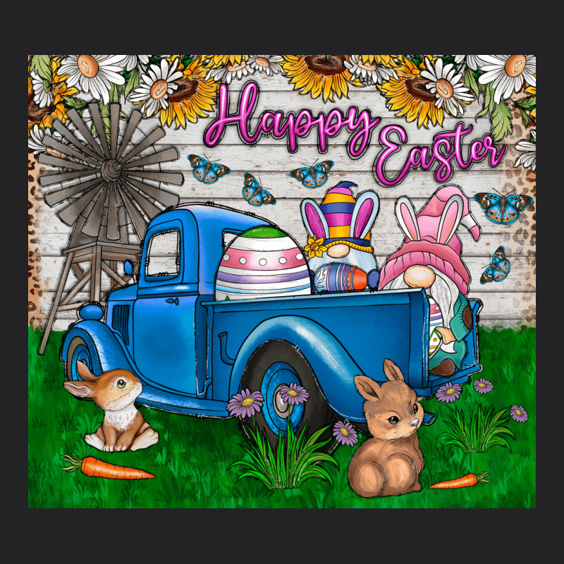 Happy Easter Truck Vintage Tee by CowhideDigitalArt | Teevron