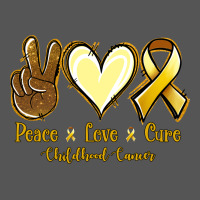 Peace Love Cure Childhood Cancer Zipper Hoodie | Teevron