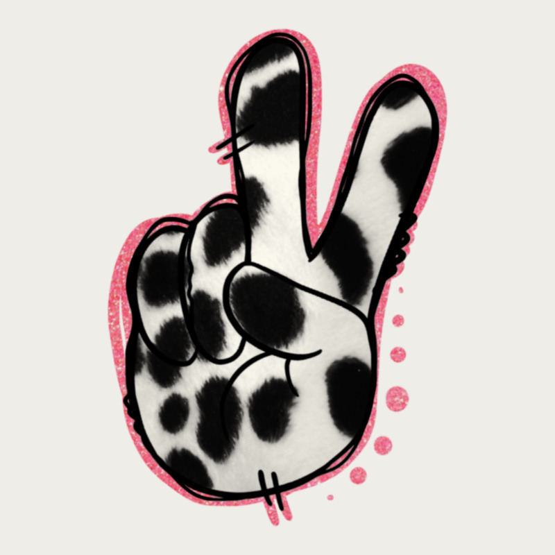 Black White Dalmatian Peace Sign Zipper Hoodie by Jasminsmagicworld | Teevron