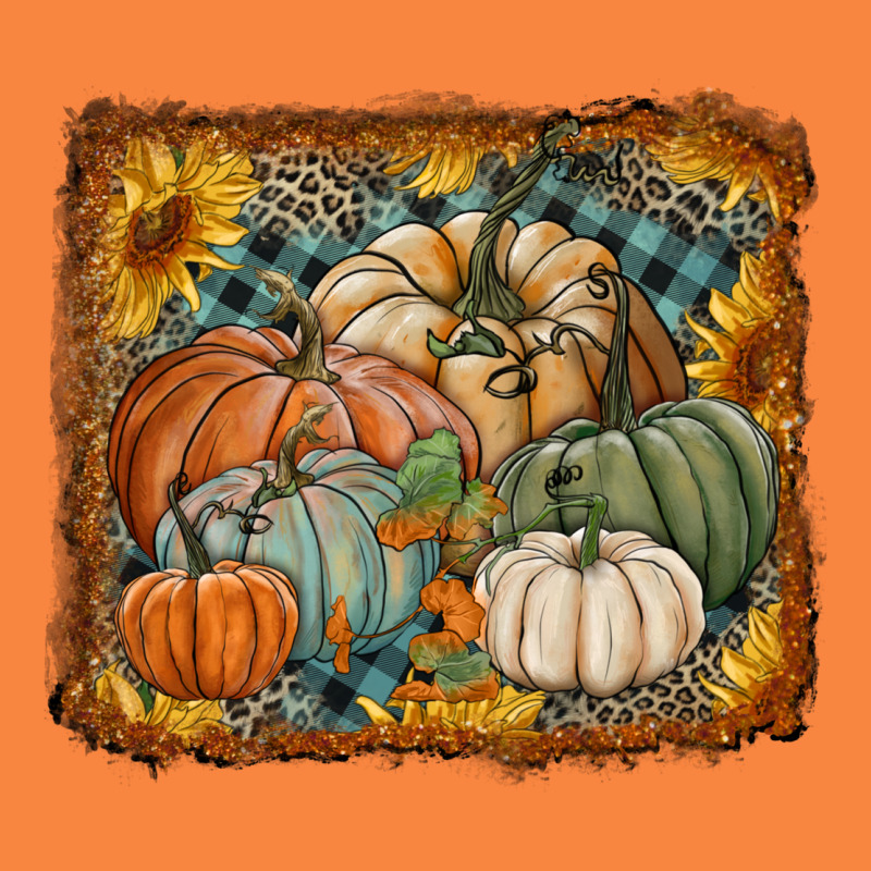 Pumpkins With Sunflowers Premium Sweatshirt by RanaPortraitStore | Teevron