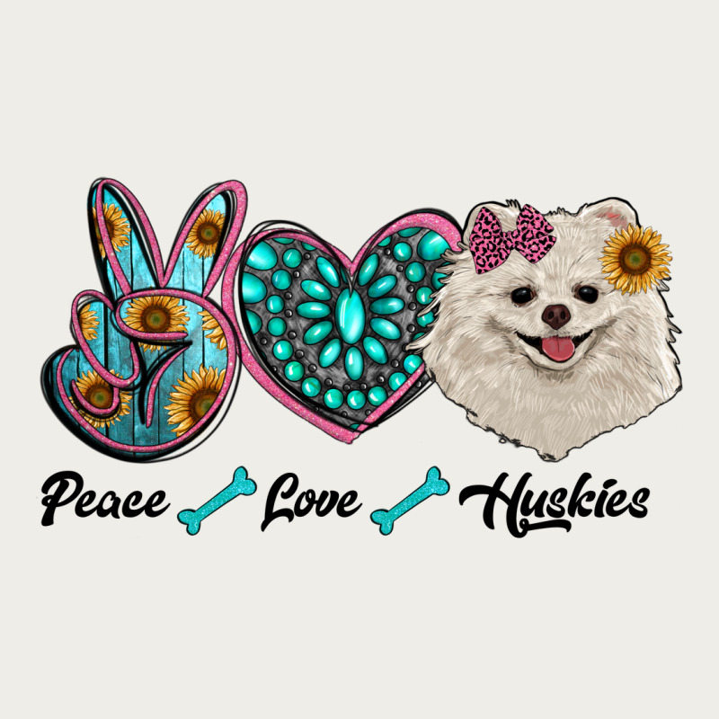 Peace Love Pomeranian Zipper Hoodie by RanaPortraitStore | Teevron