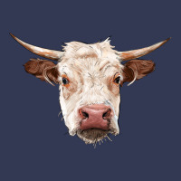Hereford Cow Head Heavyweight Hoodie | Teevron