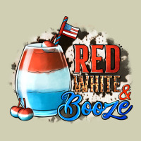 Red White  Booze With Cowhide Background Heavy Core Tee | Teevron