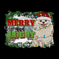Merry And Bright Pomeranian Zipper Hoodie | Teevron