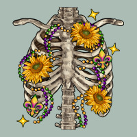 Mardi Gras Chest Sunflowers Skeleton Classic Tee | Teevron