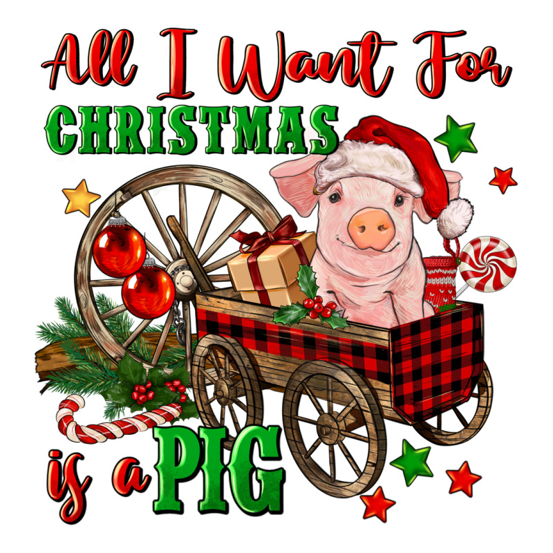 All I Want For Christmas Is A Pig Premium Tee by FaDigitalArtStudio | Teevron