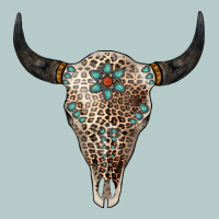 Leopard Bull Skull Heavy Core Tee | Teevron
