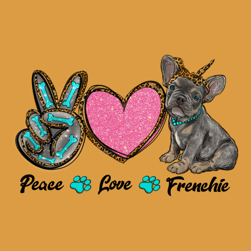 Peace Love Frenchie Urban Heavy Tee by RanaPortraitStore | Teevron