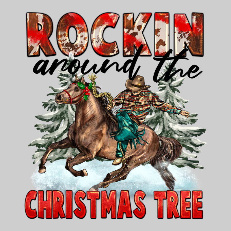 Rockin Around The Christmas Tree Rodeo Premium Tee by FaDigitalArtStudio | Teevron