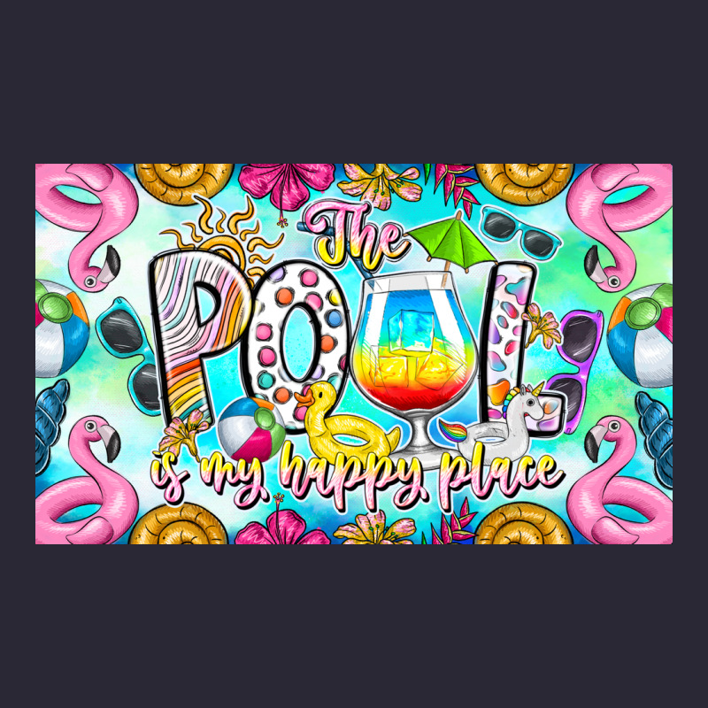 The Pool Is My Happy Place Vintage Tee by CowhideDigitalArt | Teevron
