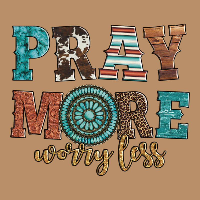 Pray More Worry Less Vintage Hoodie by Artiststas | Teevron