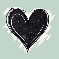Black Glitter Heart Zipper Hoodie | Teevron