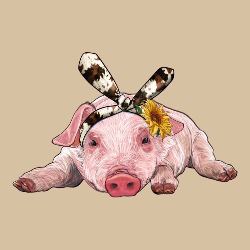 Baby Pig With Cowhide Ribbon Heavyweight Hoodie by RanaPortraitStore | Teevron