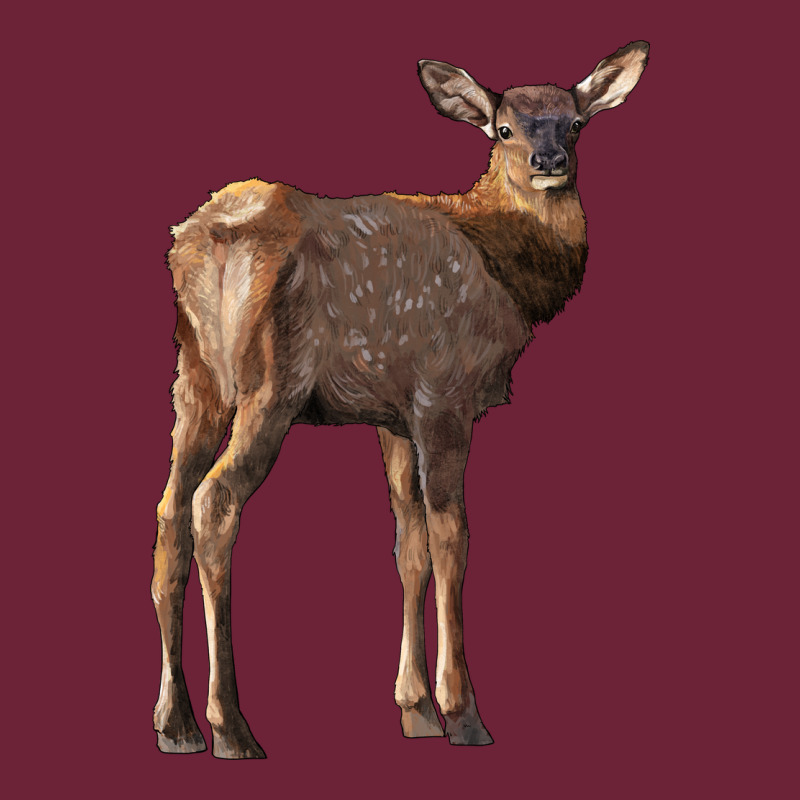 Elk Fawn Deer Long Sleeve Tee by LillyAllenDesigns | Teevron