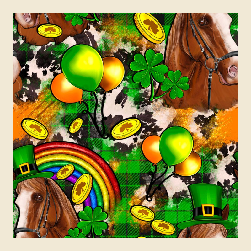 St. Patrick's Day Horse With Balloons Premium Tee by FaDigitalArtStudio | Teevron