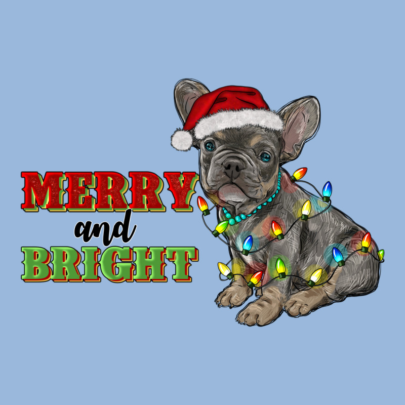 Merry And Bright French Bulldog Premium Hoodie by RanaPortraitStore | Teevron