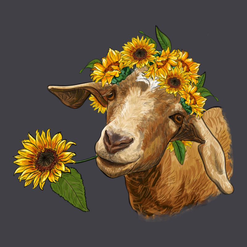 Goat With Sunflower Heavyweight Hoodie by RanaPortraitStore | Teevron