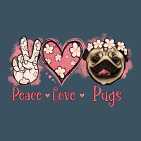 Peace Love Pugs Urban Heavy Tee | Teevron