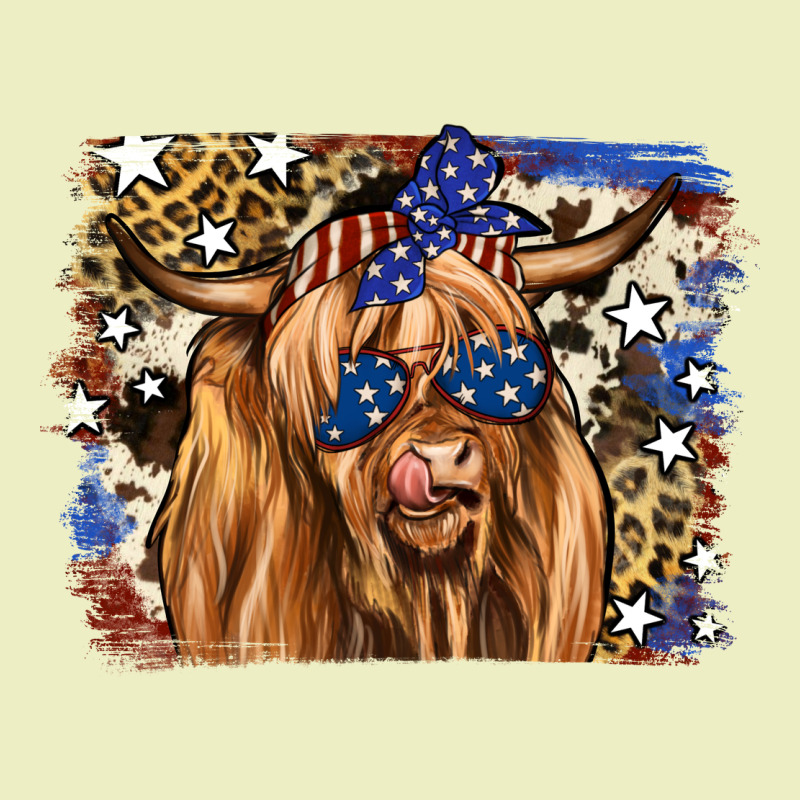 4th Of July Highland Cattle Urban Hoodie by RanaPortraitStore | Teevron