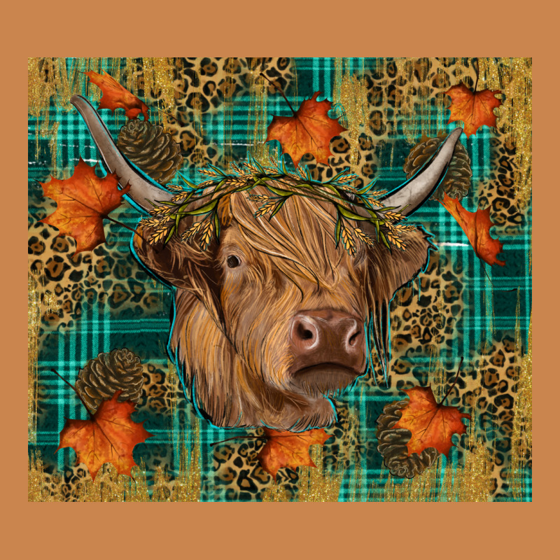 Fall Highland Cow Tumbler Heavyweight Hoodie by RanaPortraitStore | Teevron