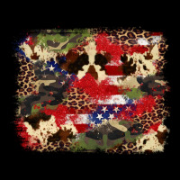 4th Of July American Flagcowhide  Leopard Backgrou Heavy Core Tee | Teevron