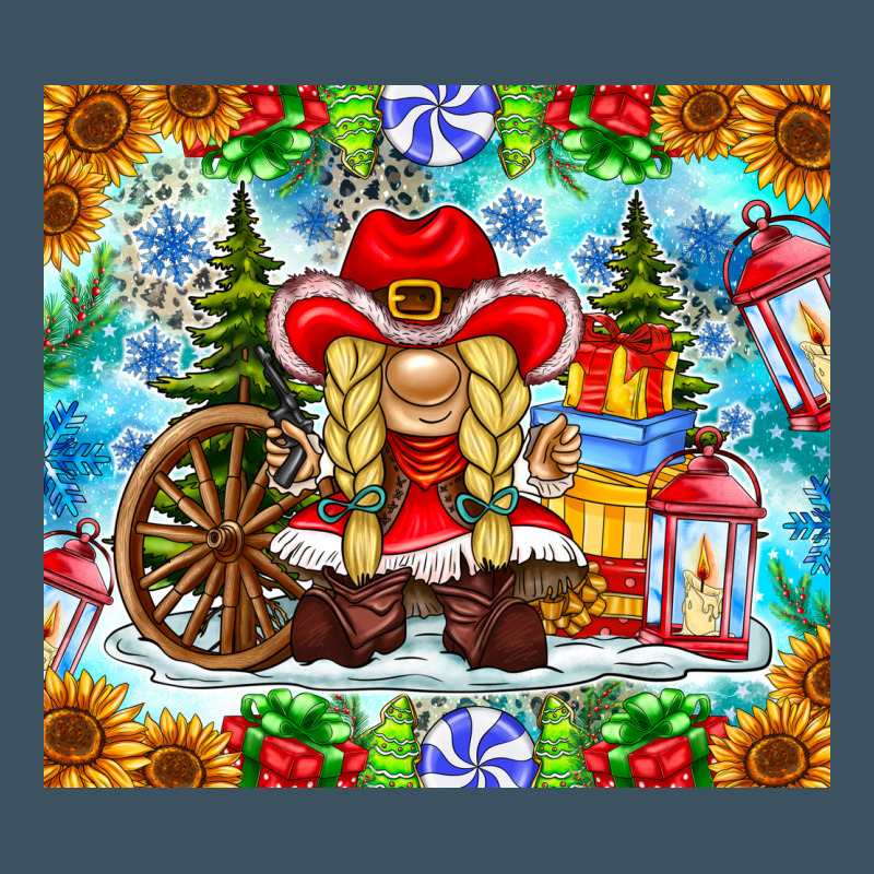 Christmas Cowboy Gnome Urban Heavy Tee by CowhideDigitalArt | Teevron