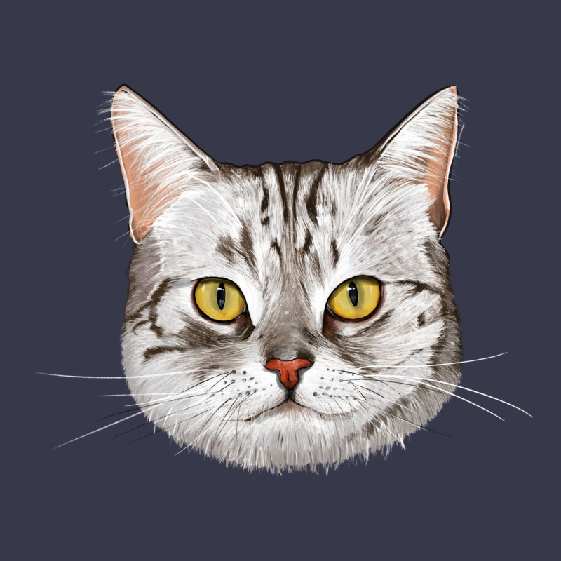 American Shorthair Cat Face Long Sleeve Tee by LillyAllenDesigns | Teevron