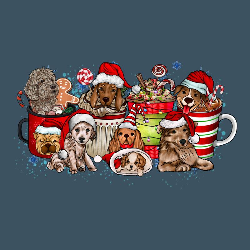 Christmas Dog Coffee Urban Heavy Tee by CowhideDigitalArt | Teevron