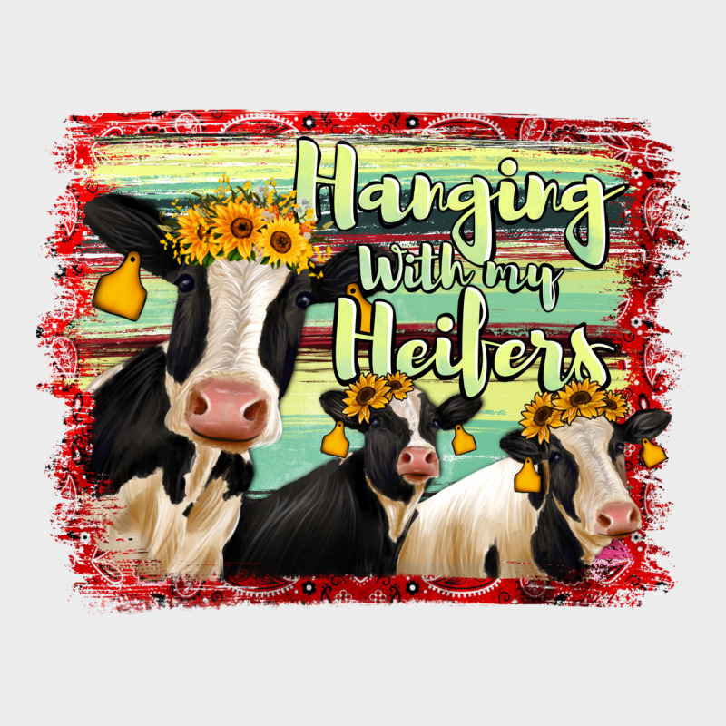 Hanging With My Heifers Holstein Cows Urban Hoodie by RanaPortraitStore | Teevron