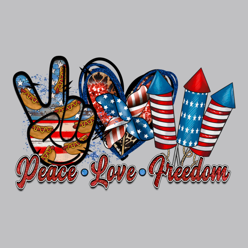 Peace Love Freedom Long Sleeve Tee by RacoonDesign | Teevron