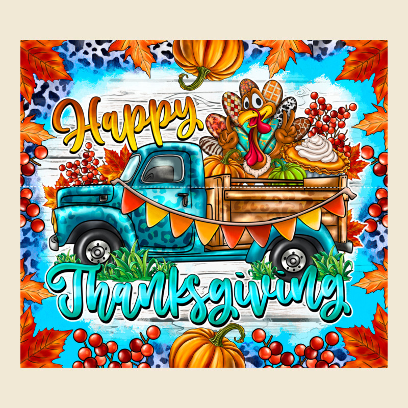 Happy Thanksgiving Ladies Tee by CowhideDigitalArt | Teevron