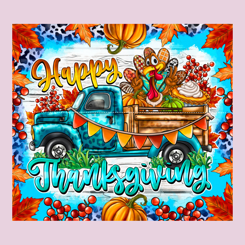 Happy Thanksgiving Ladies Tee by CowhideDigitalArt | Teevron