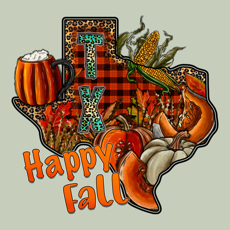 Happy Fall Texas Ladies Tee by CowhideDigitalArt | Teevron