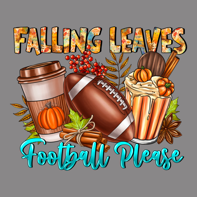 Falling Leaves Football Please Vintage Tee by CowhideDigitalArt | Teevron