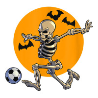 skeleton soccer player funny halloween blood moon | Teevron