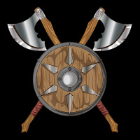 Renaissance Fair Faire Festival Medieval Theme Axe Shield Heavy Core Tee | Teevron
