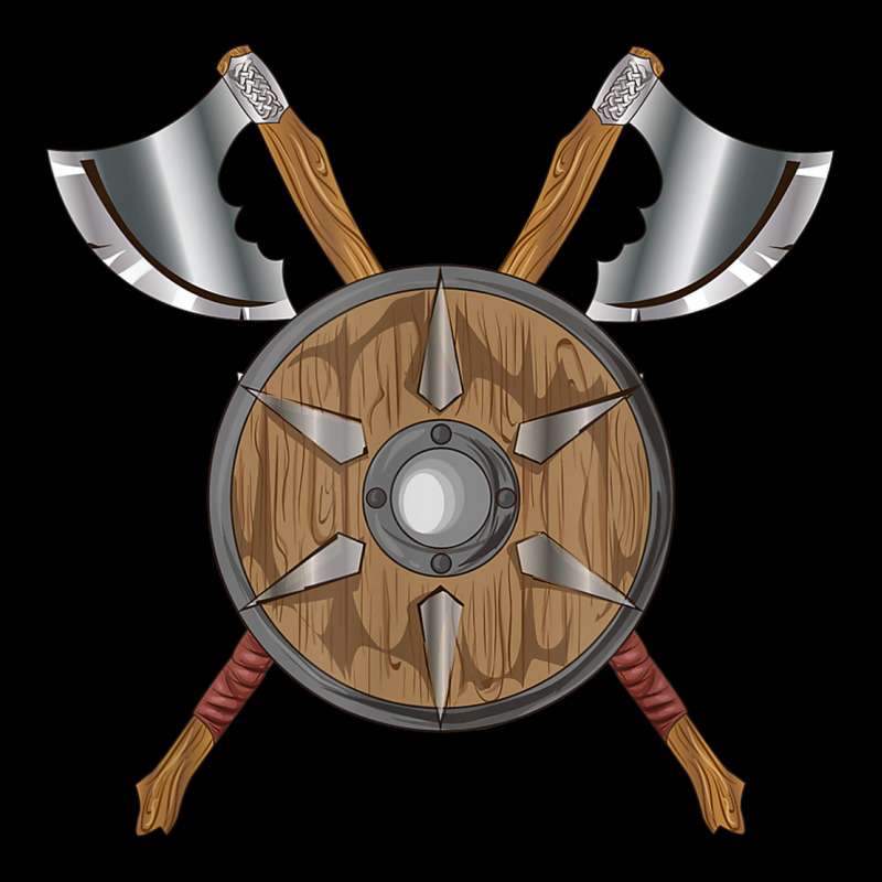 Renaissance Fair Faire Festival Medieval Theme Axe Shield Heavy Core Tee by DesignPulse | Teevron