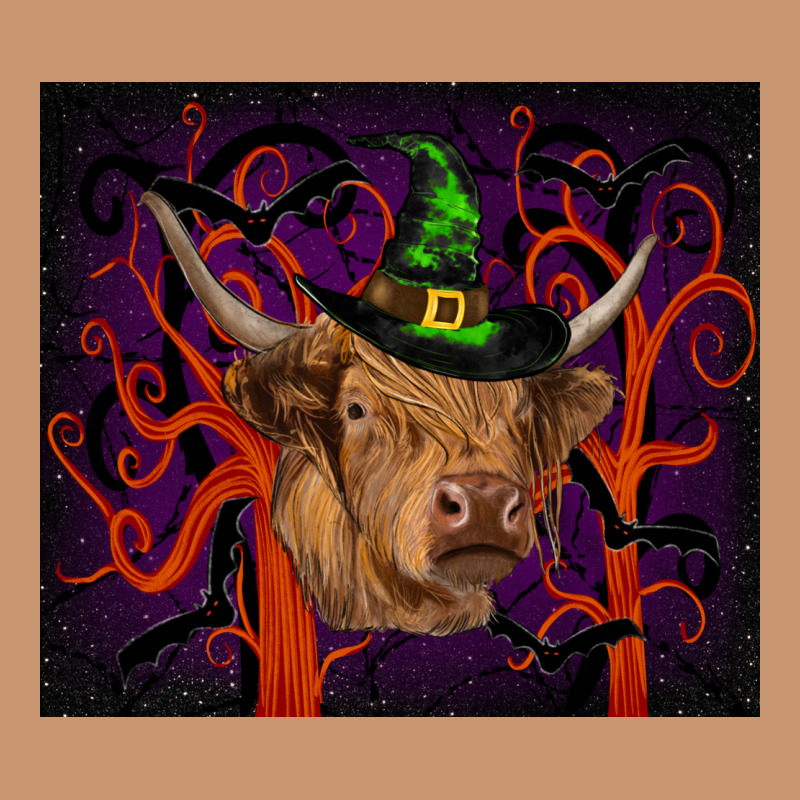 Halloween Glitter Highland Cow Tumbler Heavyweight Hoodie by RanaPortraitStore | Teevron