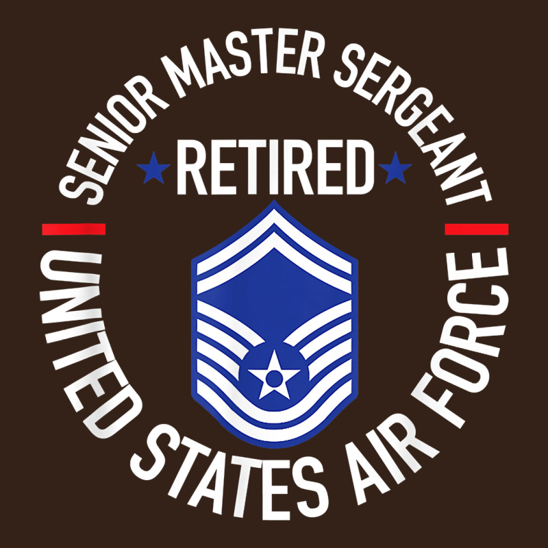 Senior Master Sergeant Retired Air Force Retirement Gifts T Shirt Heavy Core Tee by DesignPulse | Teevron