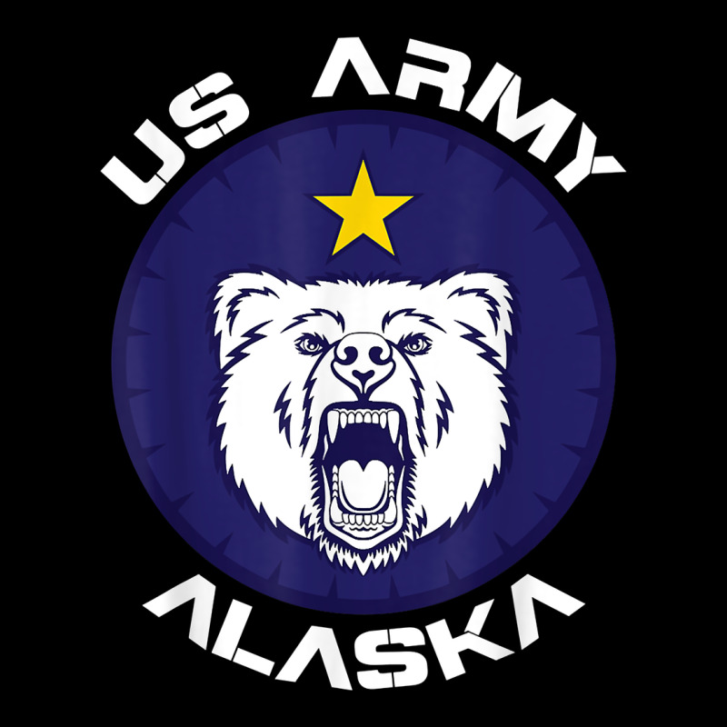 Us Army Alaska Polar Bear Patch T Shirt Heavy Core Tee by DesignPulse | Teevron