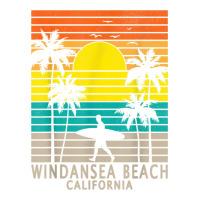 windansea beach california ca surfer surfing surf palm tree | Teevron